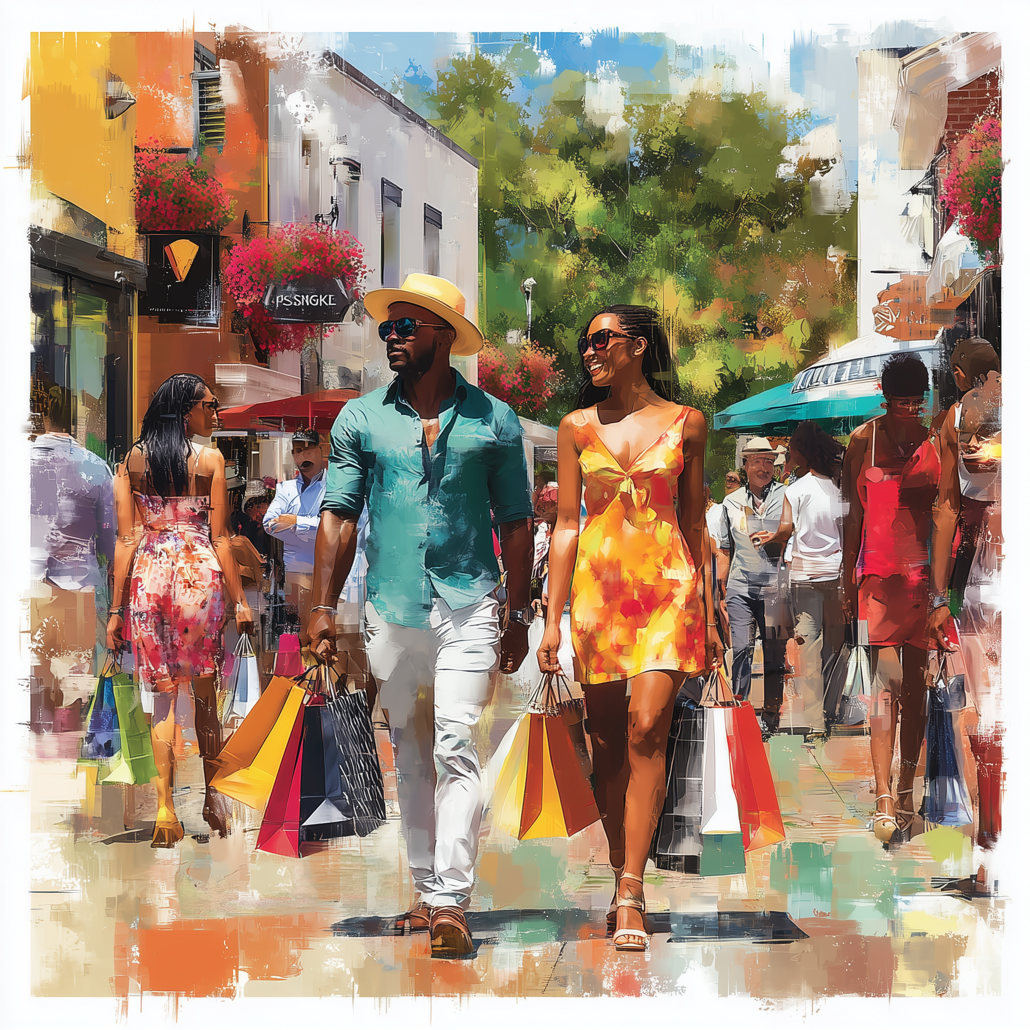 Black community circular shopping